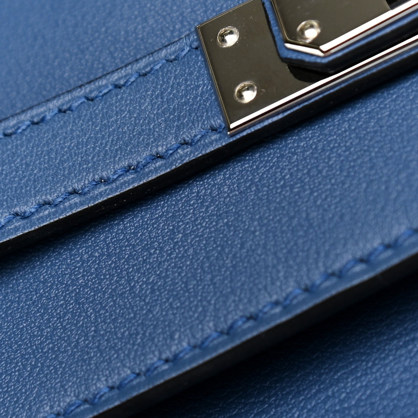 Swift Kelly Pochette Clutch Bleu Agate