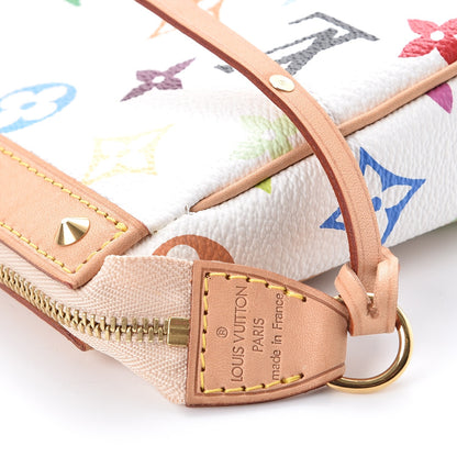 Louis Vuitton Monogram Multicolor Pochette Accessories White 6 of 9