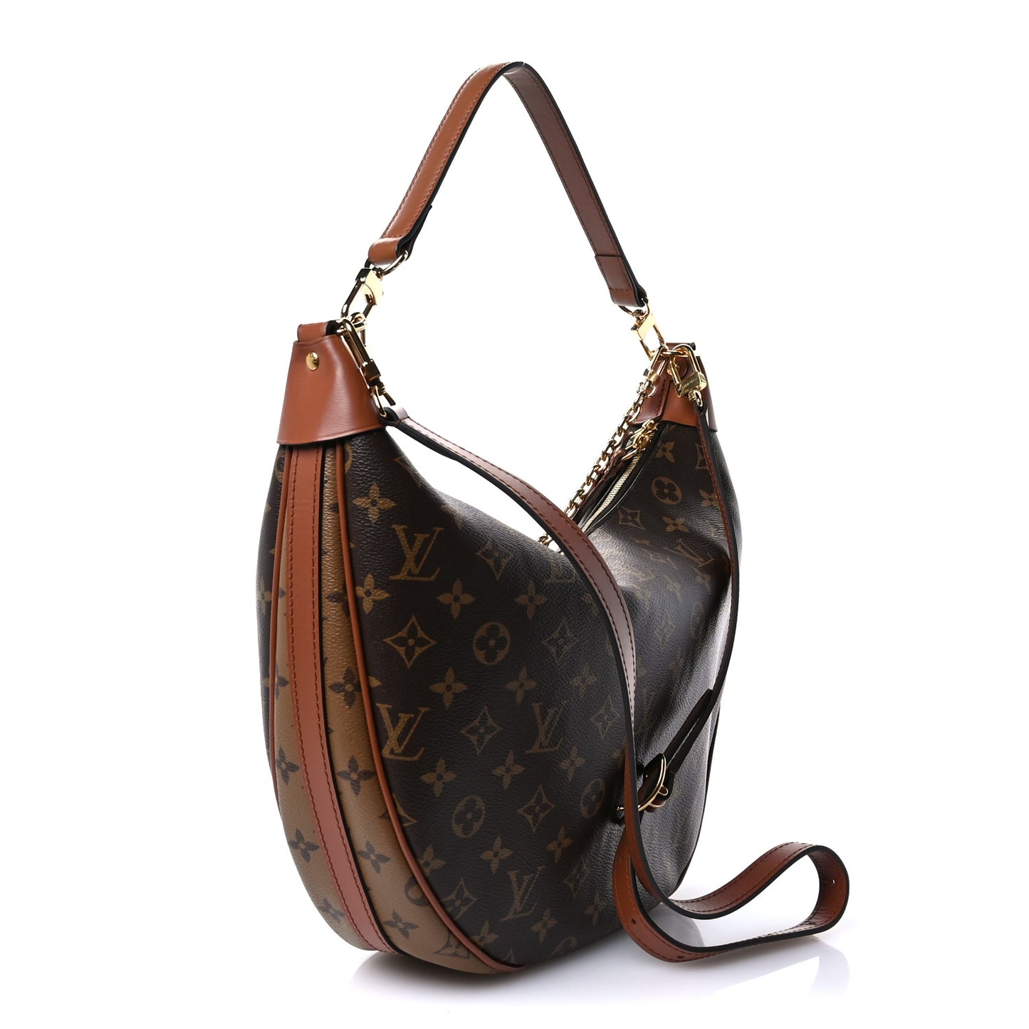 Reverse Monogram Loop Hobo
