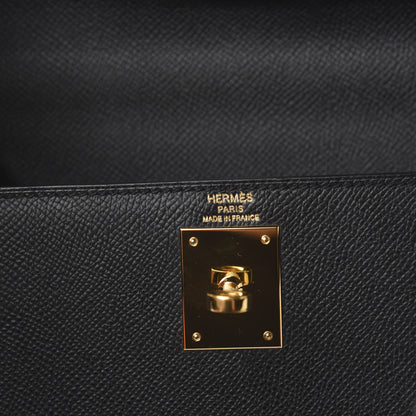 Hermes Epsom Kelly Sellier 28 Black 7 of 12