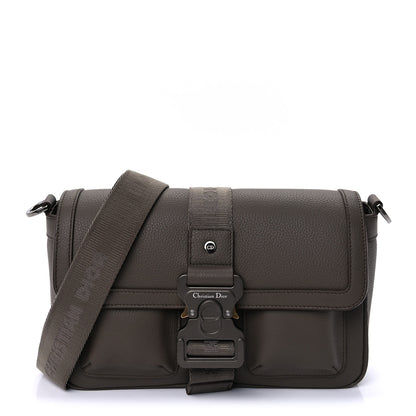 Christian Dior Grained Calfskin Hit The Road Bag Brown 1 of 8