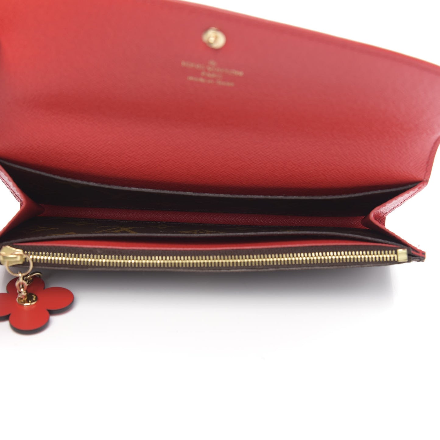 Monogram Bloom Flower Emilie Wallet Rouge