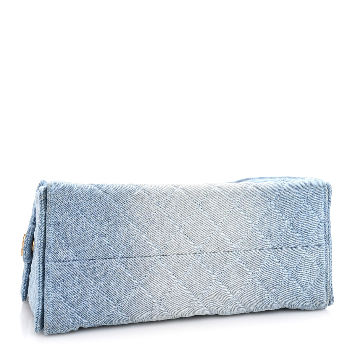 Chanel Washed Denim Quilted Medium Chanel 25 Handbag Blue 3 of 9