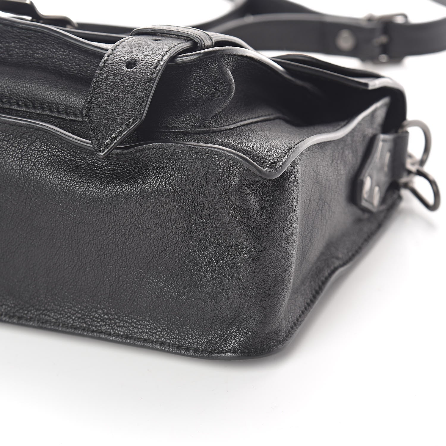 Proenza Schouler Grained Calfskin Tiny PS1 Satchel Black 8 of 8