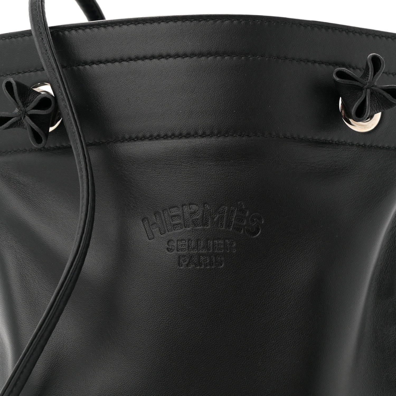 Hermes Milo Lambskin Swift Mini Aline Black 7 of 7
