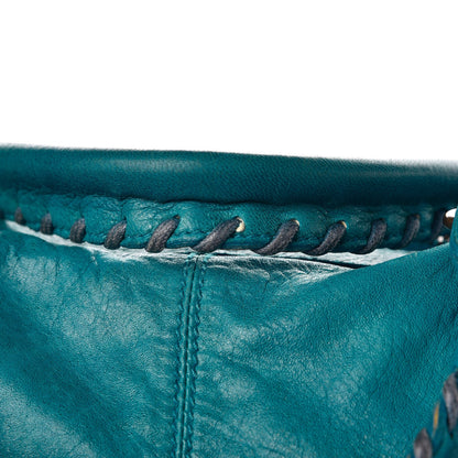 Balenciaga Agneau Classic Hardware Weekender Turquoise 15 of 23