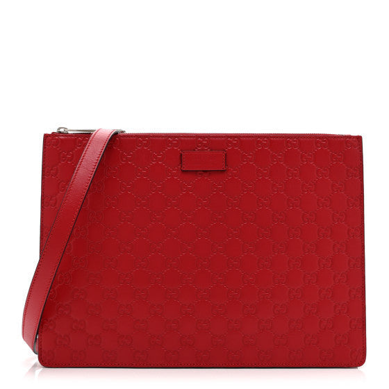 Gucci ssima Signature Messenger Bag Hibiscus Red 1 of 1