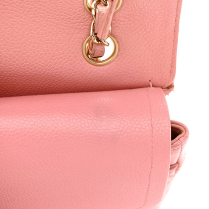 Chanel Caviar Quilted Medium Double Flap Pink 13 of 14