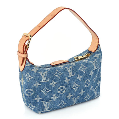 Louis Vuitton Monogram Denim Hills Pochette  Blue 2 of 9