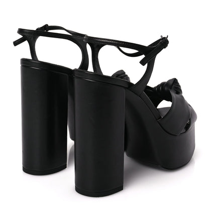 Saint Laurent Vendome Bianca 85 Platform Sandals 37 Black 3 of 8