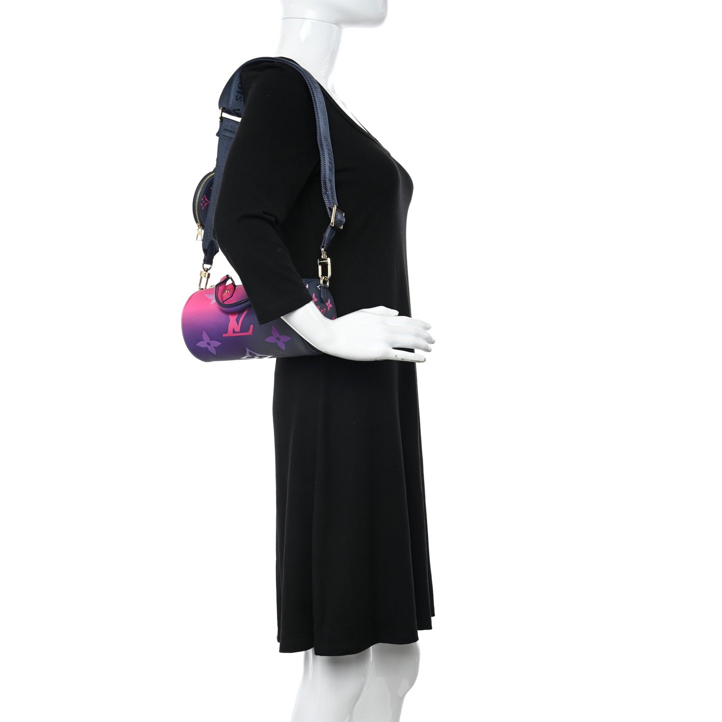 Monogram Giant Spring In The City Papillon BB Midnight Fuchsia