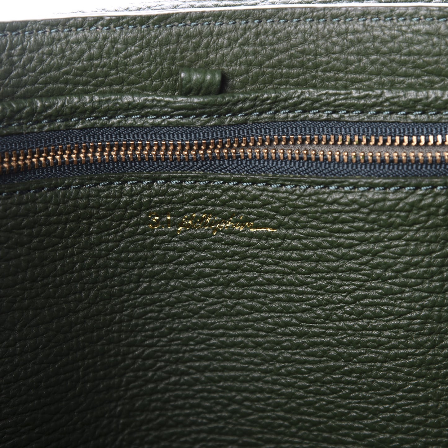 3.1 Textured Calfskin Large Pashli Satchel Jade