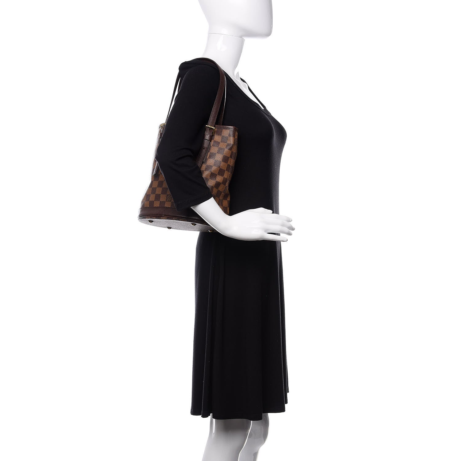 Louis Vuitton Damier Ebene Marais Bucket 23 2 of 15