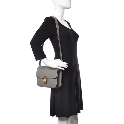 Celine Box Calfskin Medium Classic Box Flap Bag Zinc 2 of 12