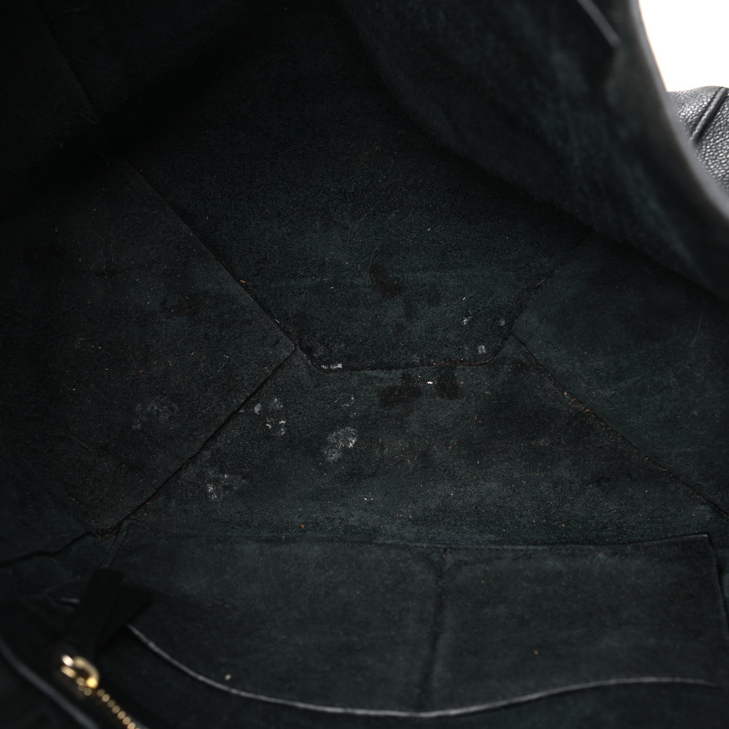 Celine Soft Grained Calfskin Small Belt Cabas Phantom Black 5 of 12