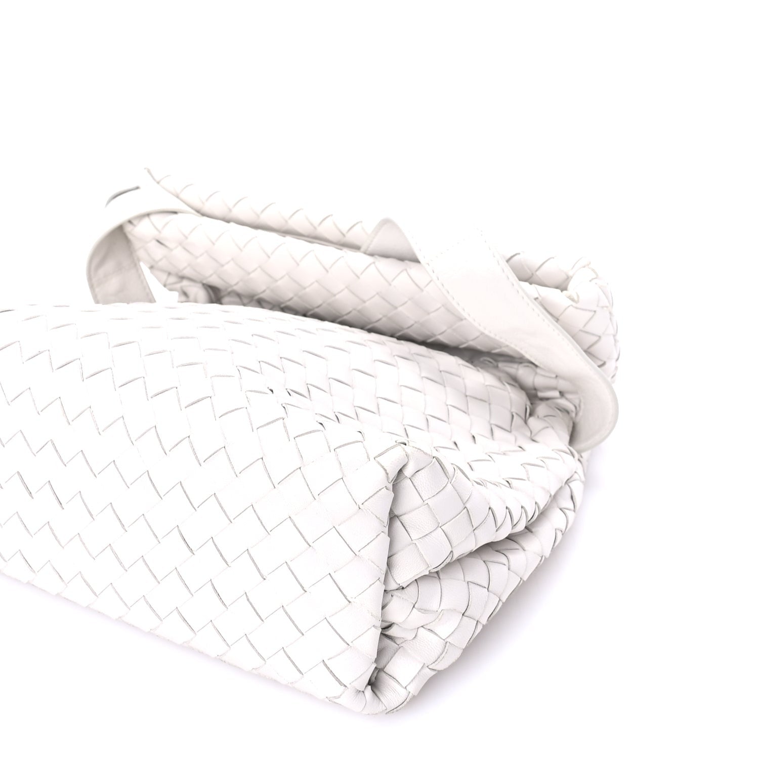 Bottega Veneta Nappa Intrecciato The Fold Crossbody  White 7 of 7