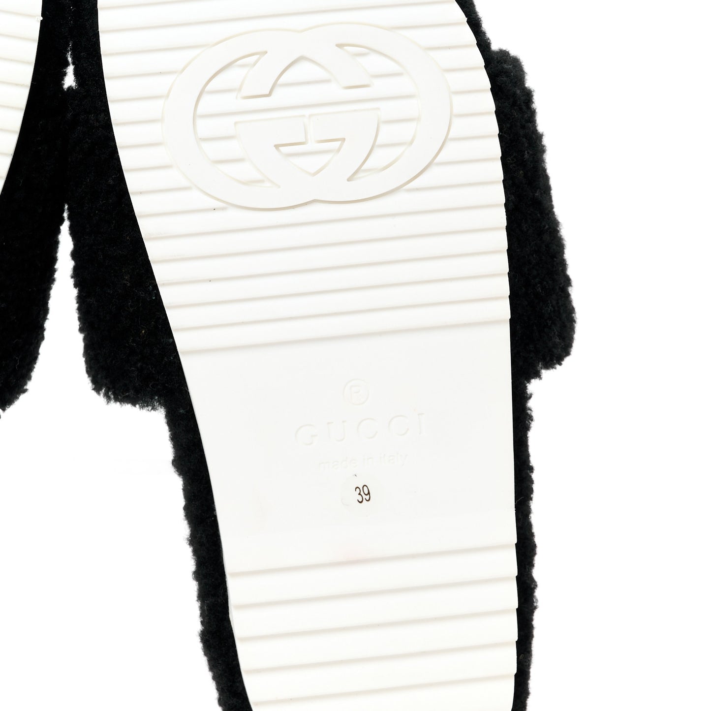 Shearling Womens Eileen Slide Sandals 39 Black Butterscotch