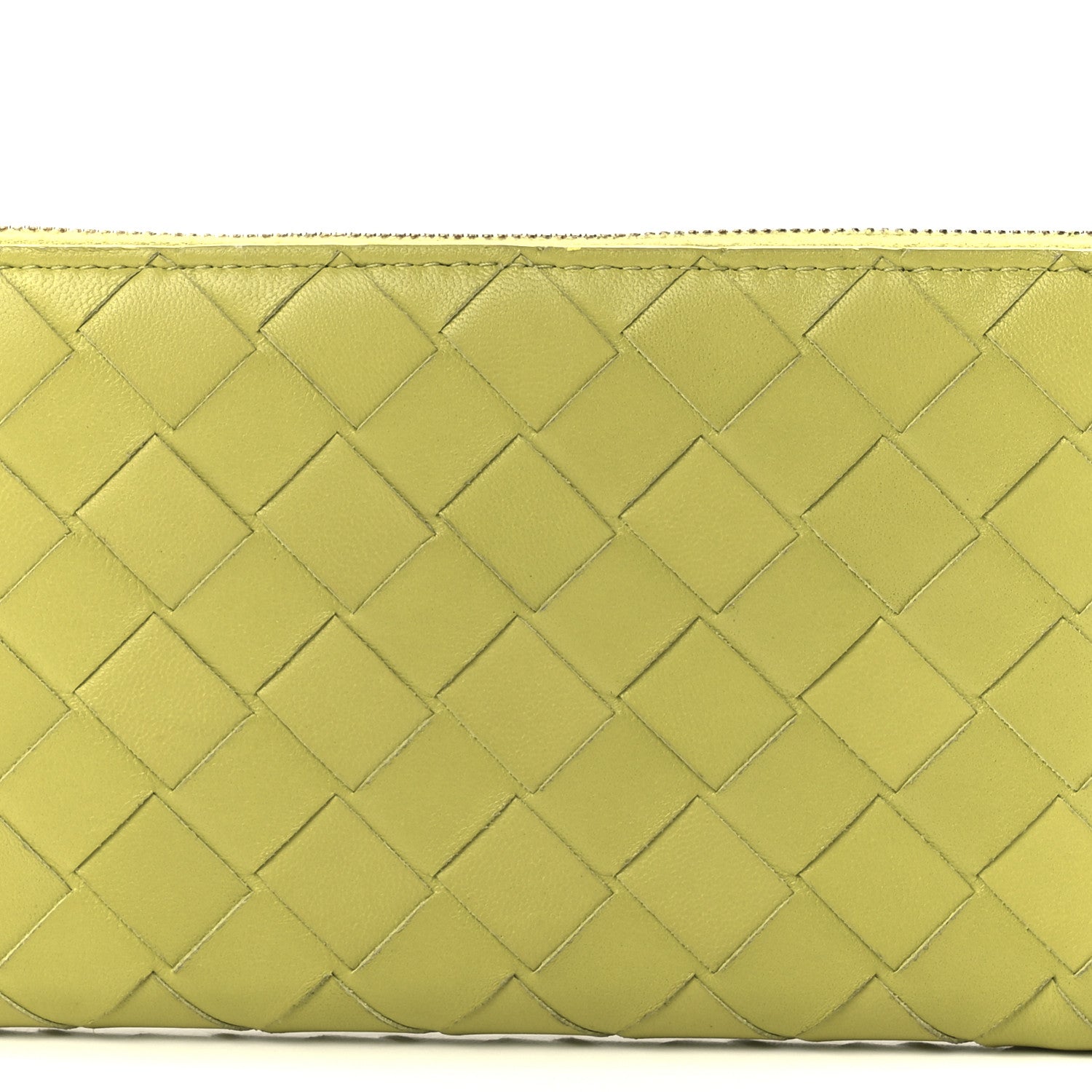 Bottega Veneta Nappa Intrecciato Zip Around Wallet Kiwi 9 of 13