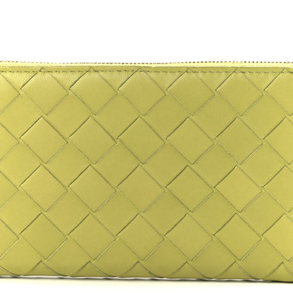 Bottega Veneta Nappa Intrecciato Zip Around Wallet Kiwi 9 of 13