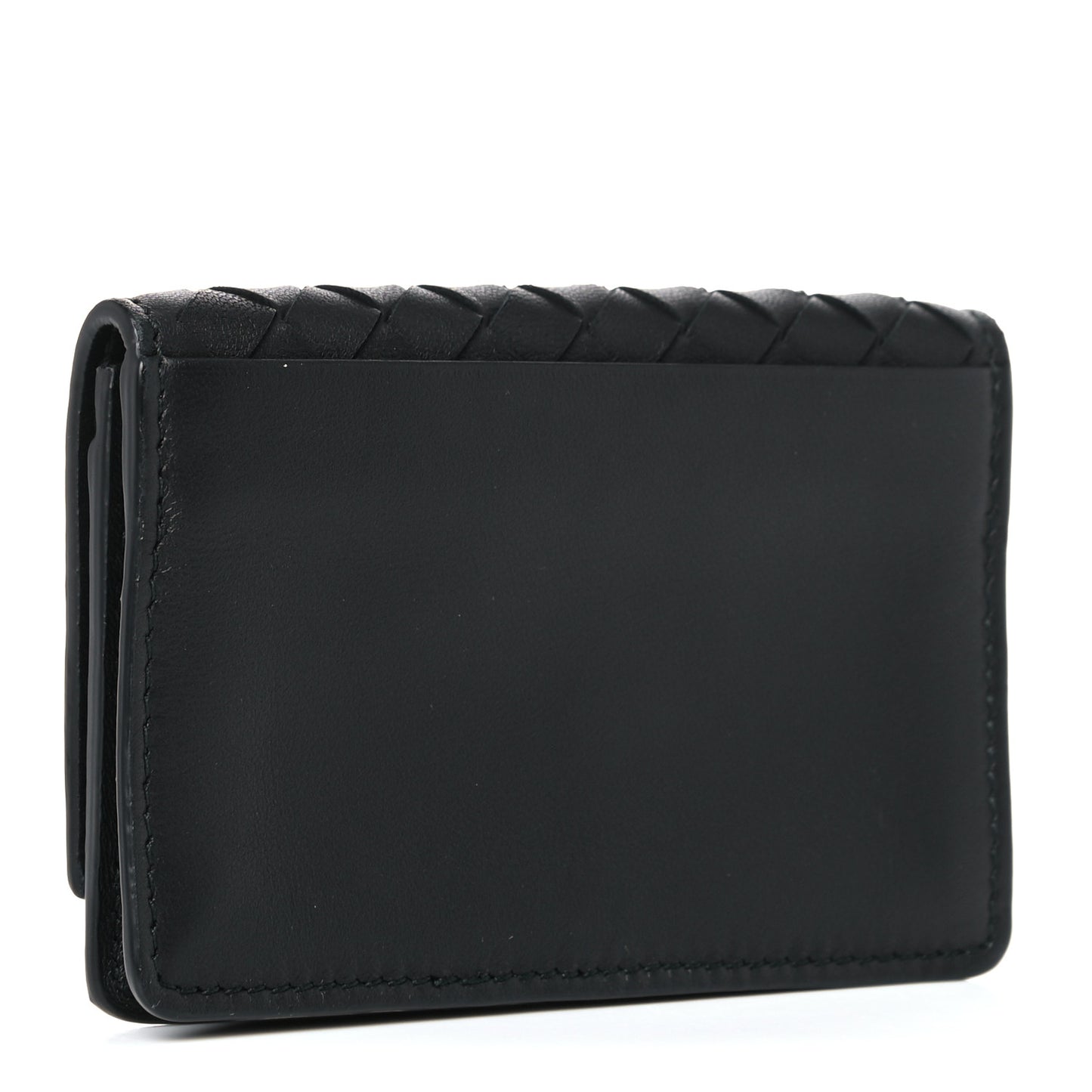 Nappa Intrecciato Card Holder Black