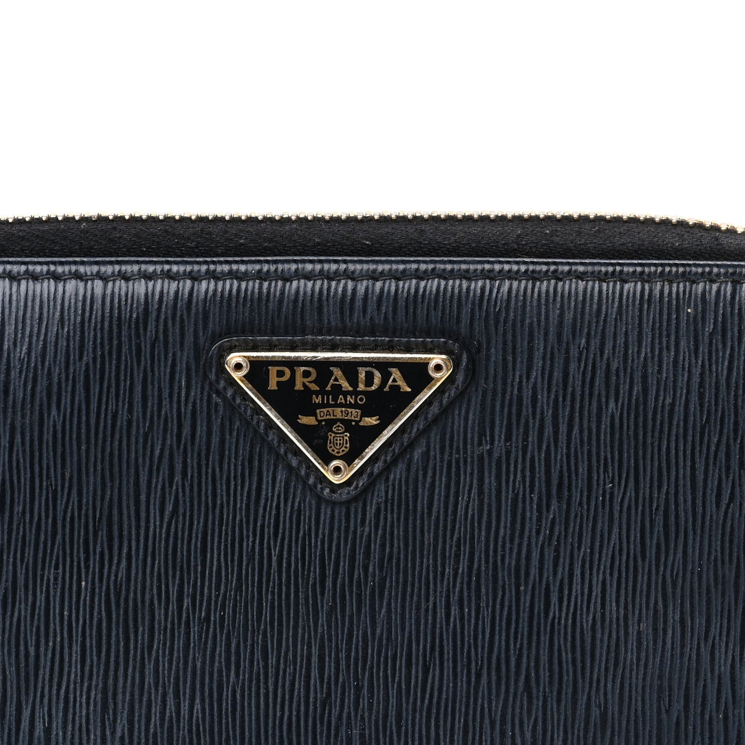 Prada Move Triangle Compact Zip Wallet Black 2 of 7