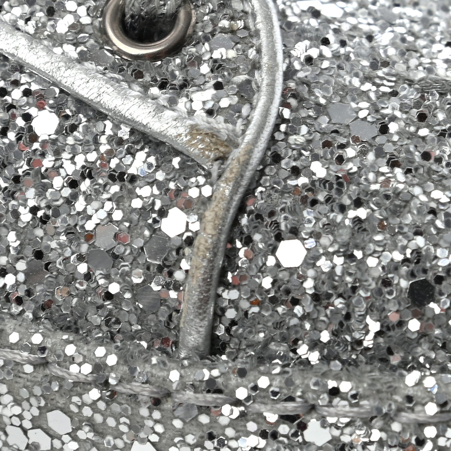 Glitter Peggy Platform Sneakers 40 Argento