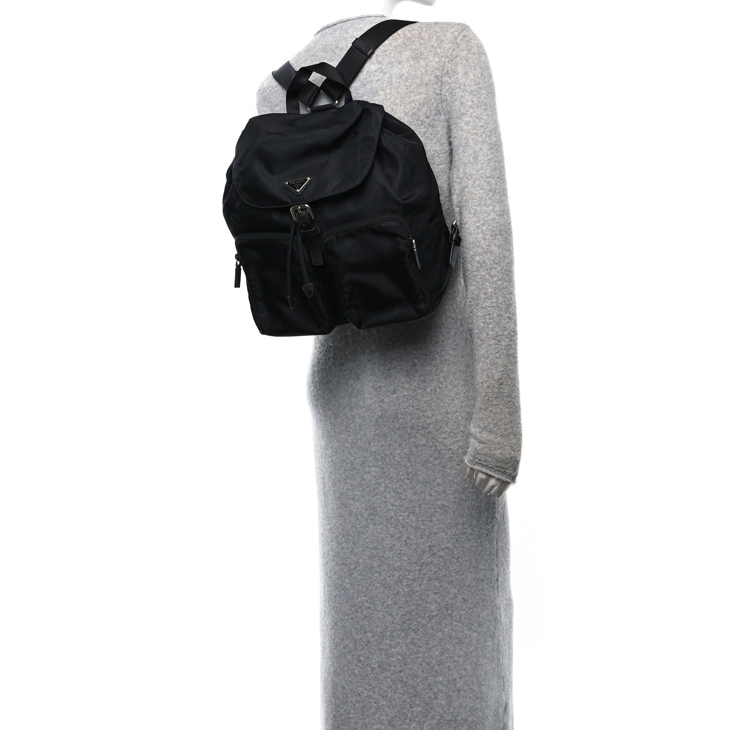 Prada Nylon Vela Large Backpack Black 2 of 9