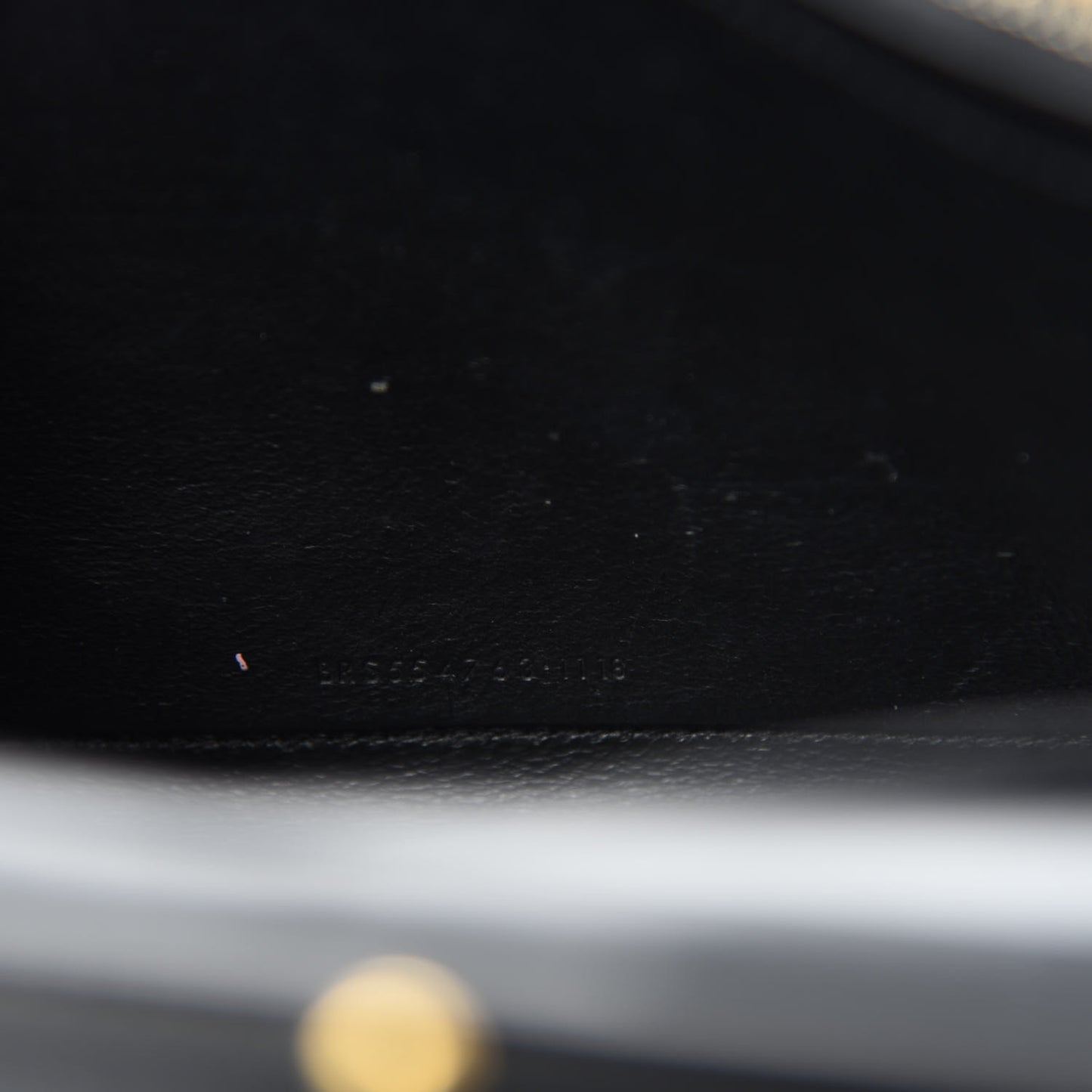 Smooth Calfskin Monogram Sulpice Chain Wallet Black