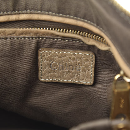 Chloe Nubuck Medium Marcie Satchel Greige 6 of 17