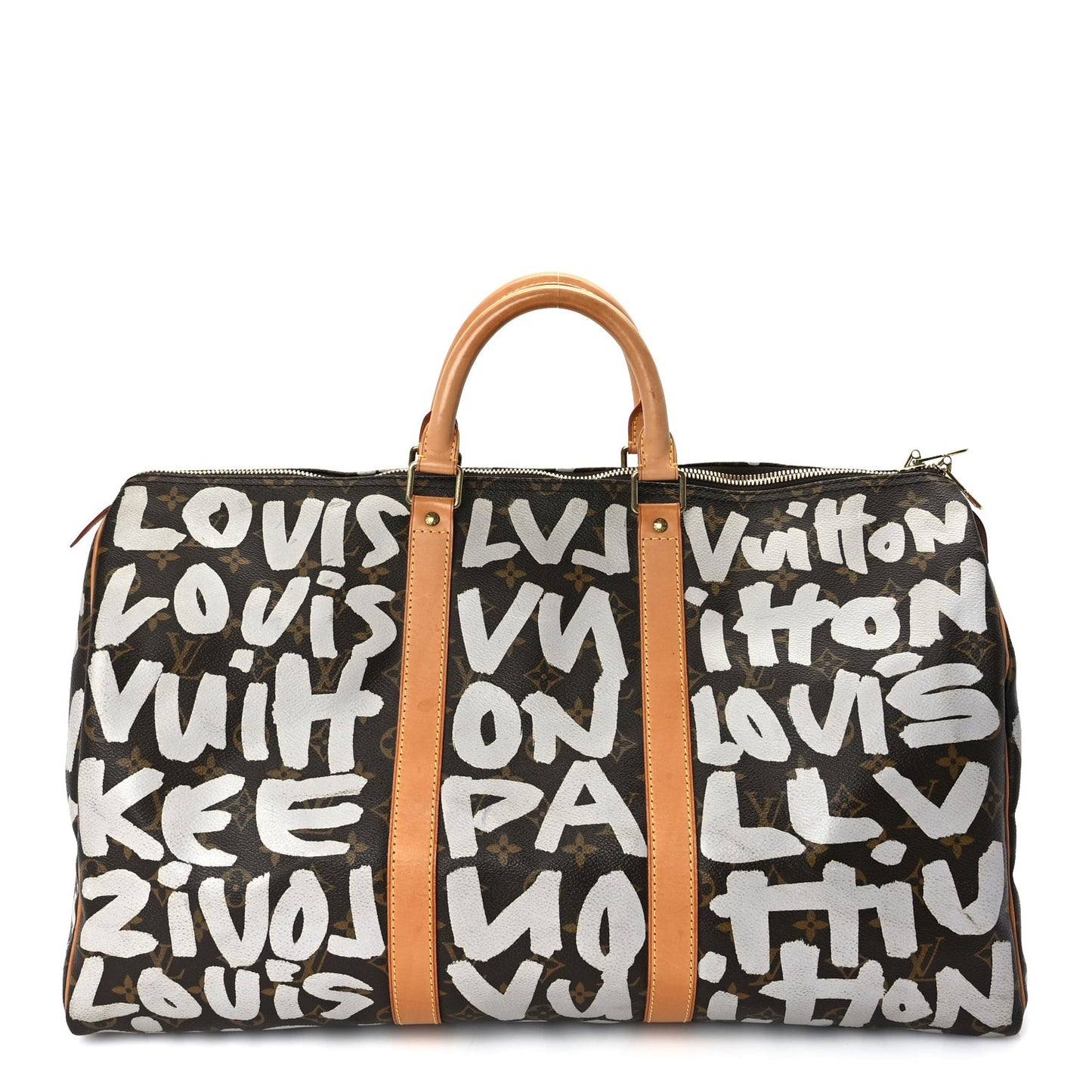 Monogram Graffiti Keepall 50  Silver