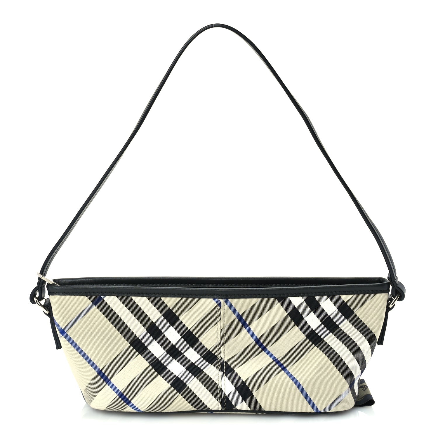 Burberry Essential Check Simple Zip Baguette Lichen 1 of 8