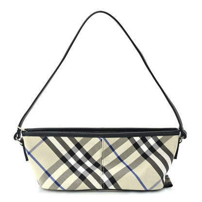 Burberry Essential Check Simple Zip Baguette Lichen 1 of 8