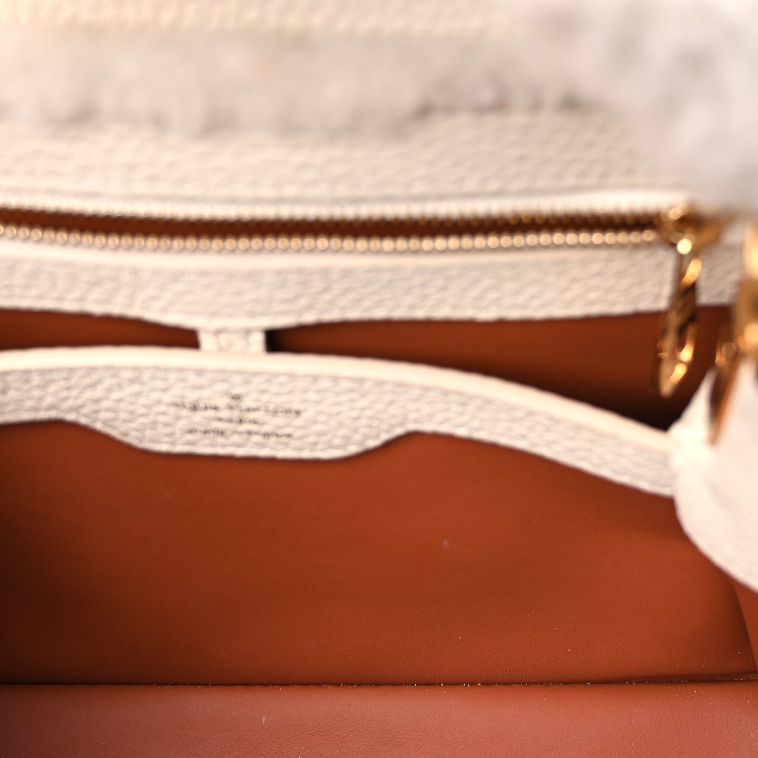 Louis Vuitton Shearling Calfskin Capucines BB White 4 of 8