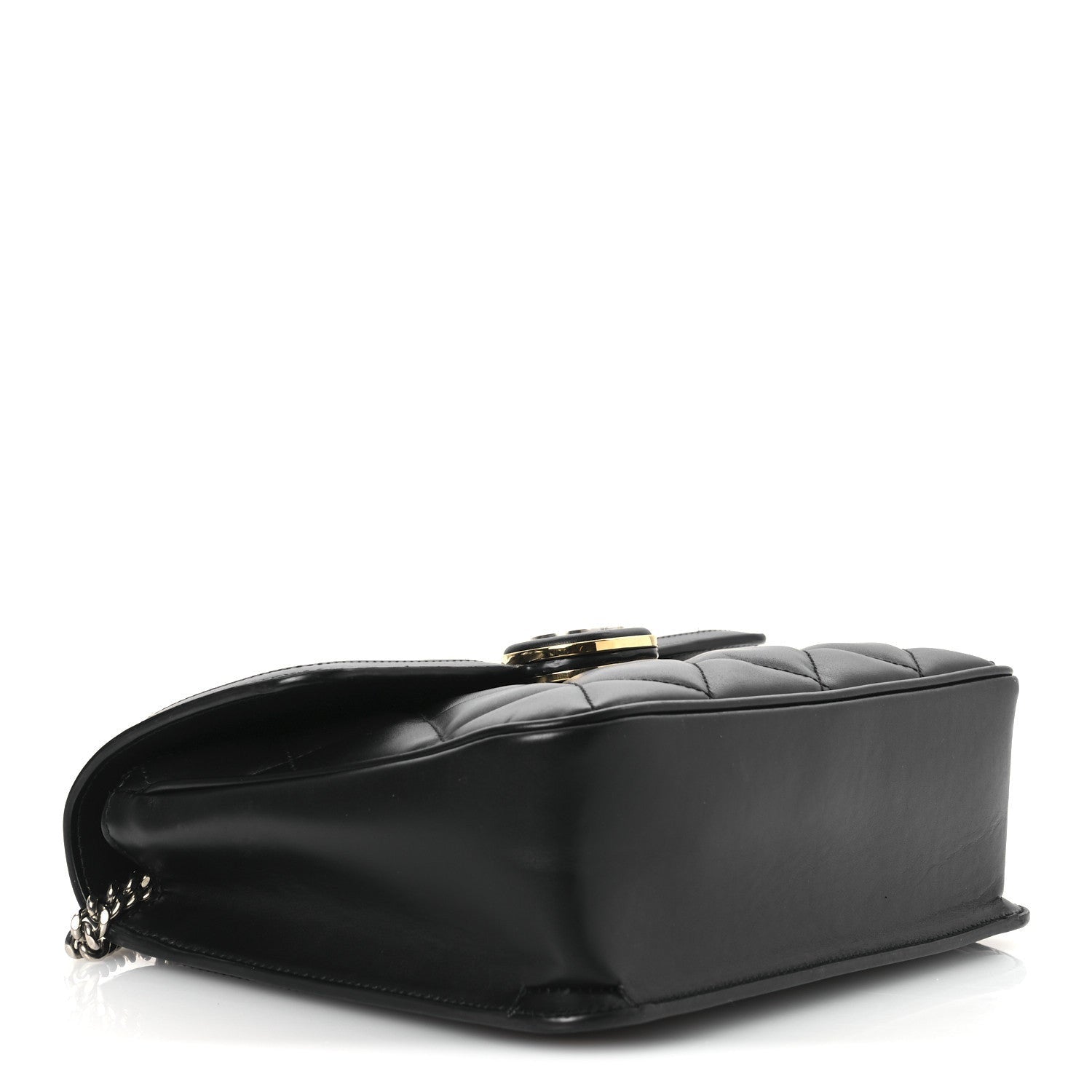 Gucci Calfskin Quilted Small Deco Shoulder Bag Black 4 of 7