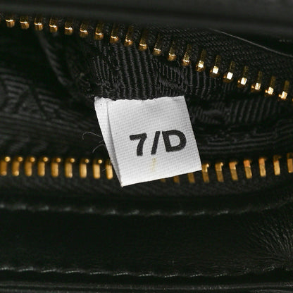 Prada Saffiano Lux Embleme Flap Shoulder Bag Black 7 of 10