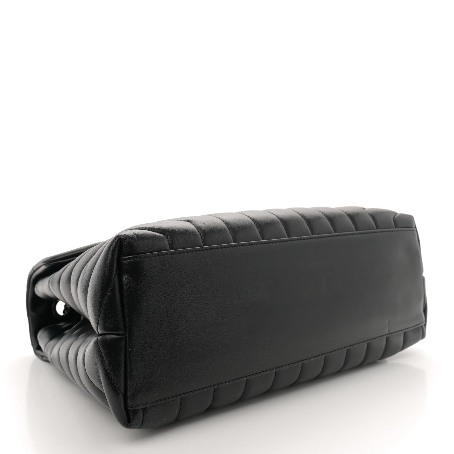 Saint Laurent Calfskin Y Quilted Monogram Monochrome Medium Loulou Chain Satchel Black 4 of 7