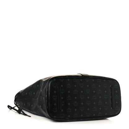 MCM Visetos Large Liz Reversible Shopper Tote Black 4 of 18