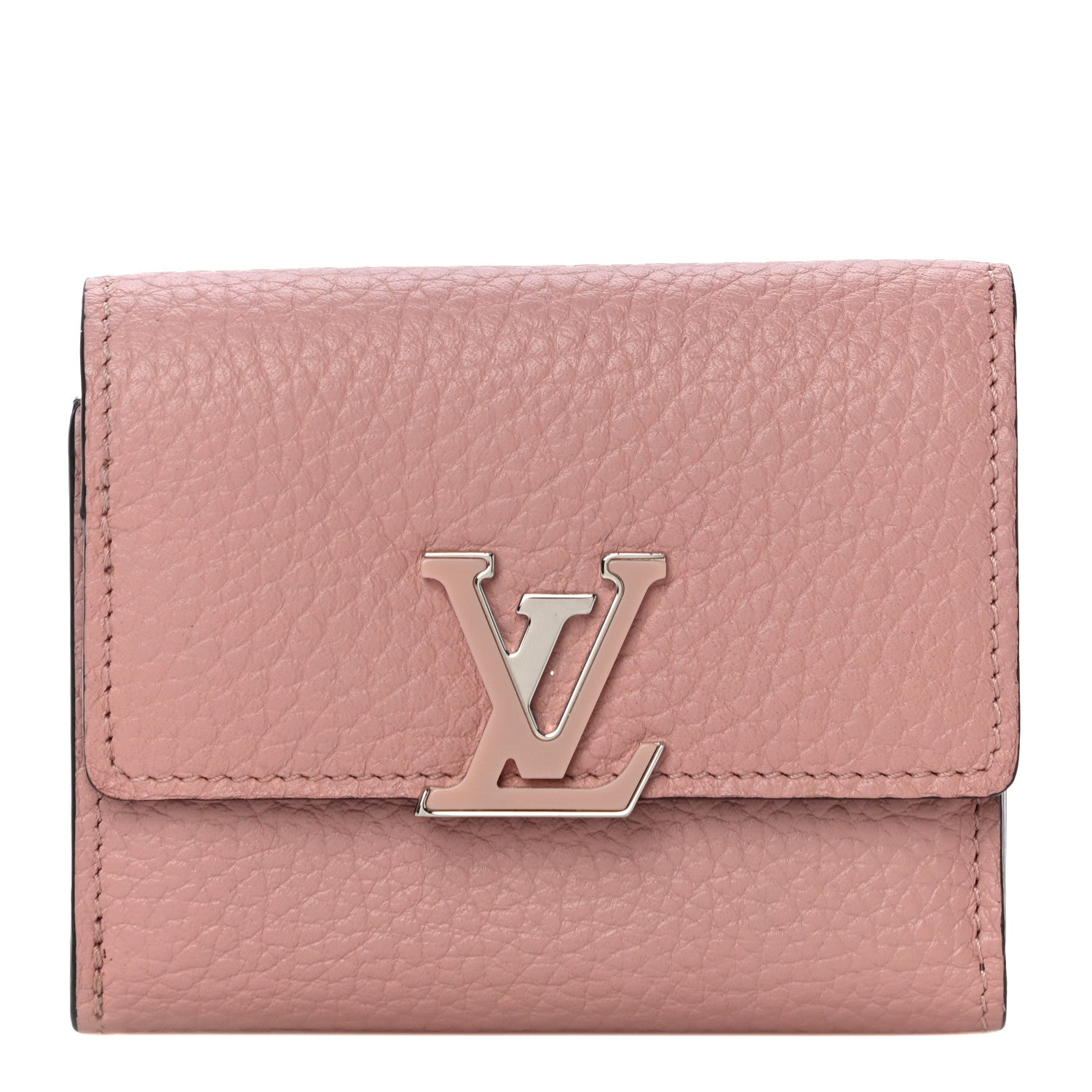 Louis Vuitton Taurillon Capucines Compact Wallet Magnolia 1 of 10