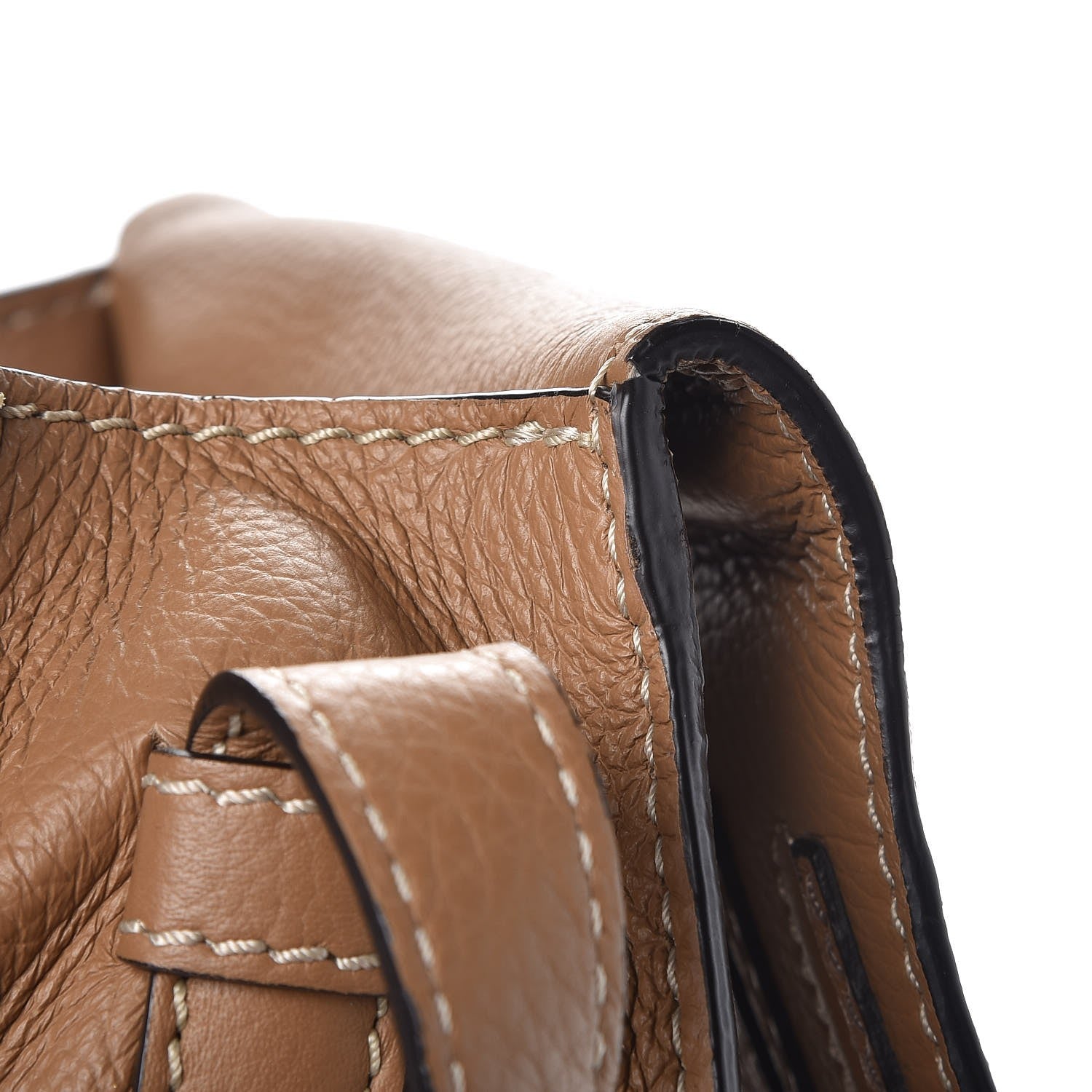 Chloe Calfskin Mini Marcie Round Crossbody Bag Nut 9 of 9