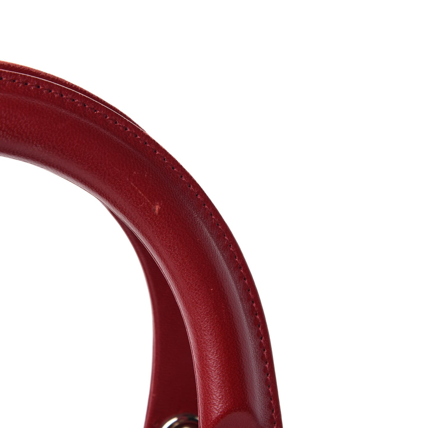 Lambskin Cannage Medium Lady Dior Red