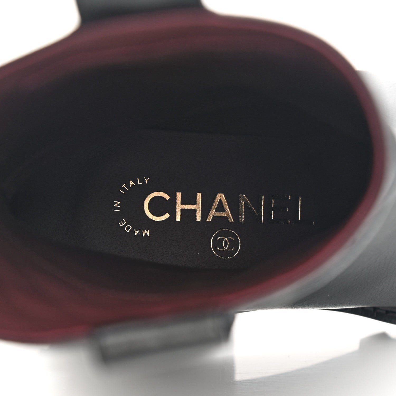 Chanel Calfskin CC Ankle Boots 35 Black 7 of 10