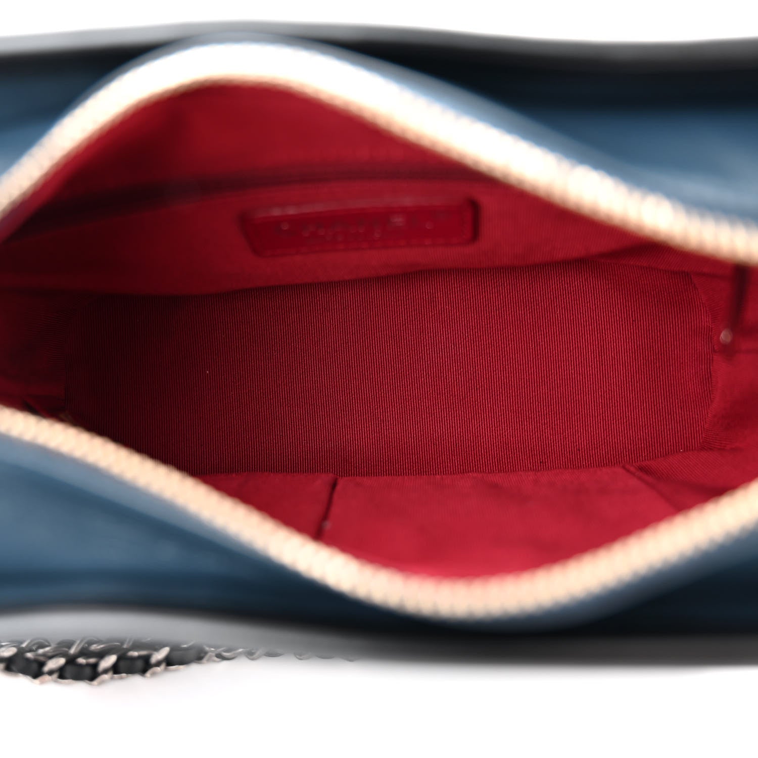 Chanel Aged Calfskin Quilted Small Gabrielle Hobo Navy Black 5 of 12