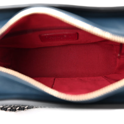 Chanel Aged Calfskin Quilted Small Gabrielle Hobo Navy Black 5 of 12