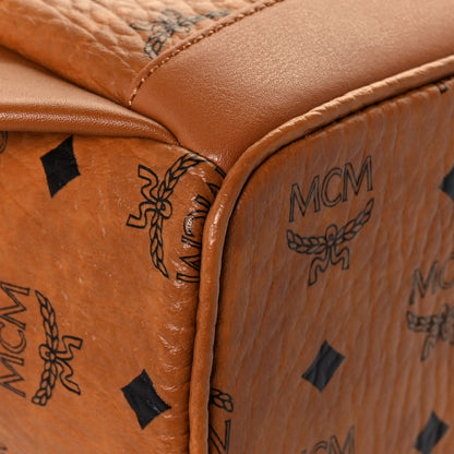 MCM Visetos Small Side Stud Stark Backpack Cognac 9 of 11