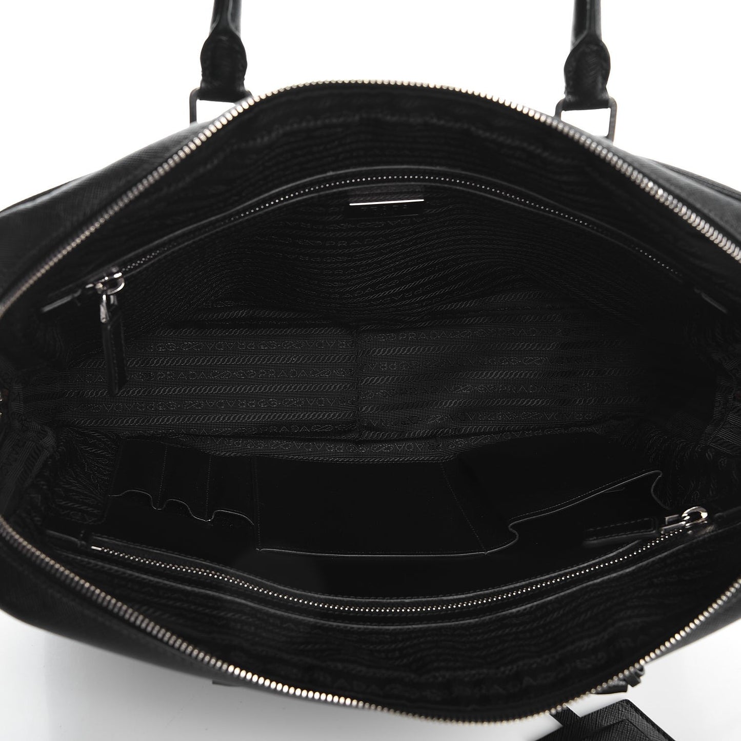 Saffiano Travel Briefcase Nero Black