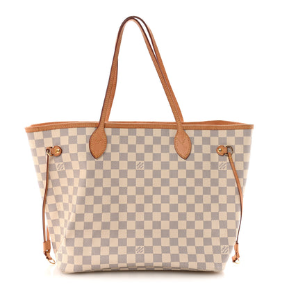 Louis Vuitton Damier Azur Neo Neverfull MM Rose Ballerine 1 of 10