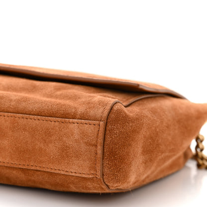 Saint Laurent Smooth Calfskin Suede Medium Reversible Monogram Kate Satchel Brick 16 of 17