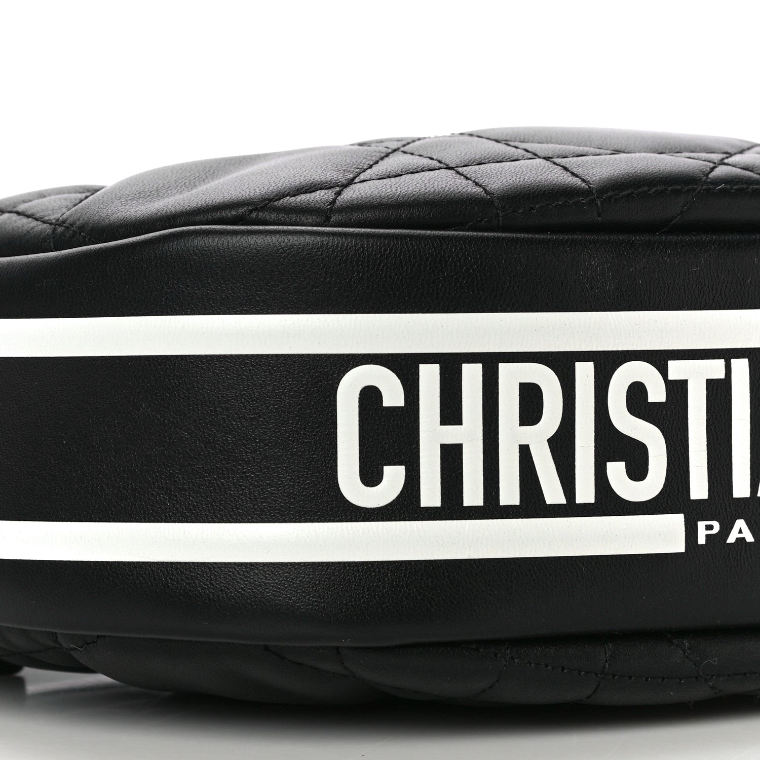 Christian Dior Lambskin Cannage Small Dior Vibe Hobo Bag Black 8 of 9