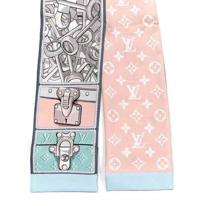 Louis Vuitton Silk Monogram Lock It Bandeau Bleu Glacier 2 of 4