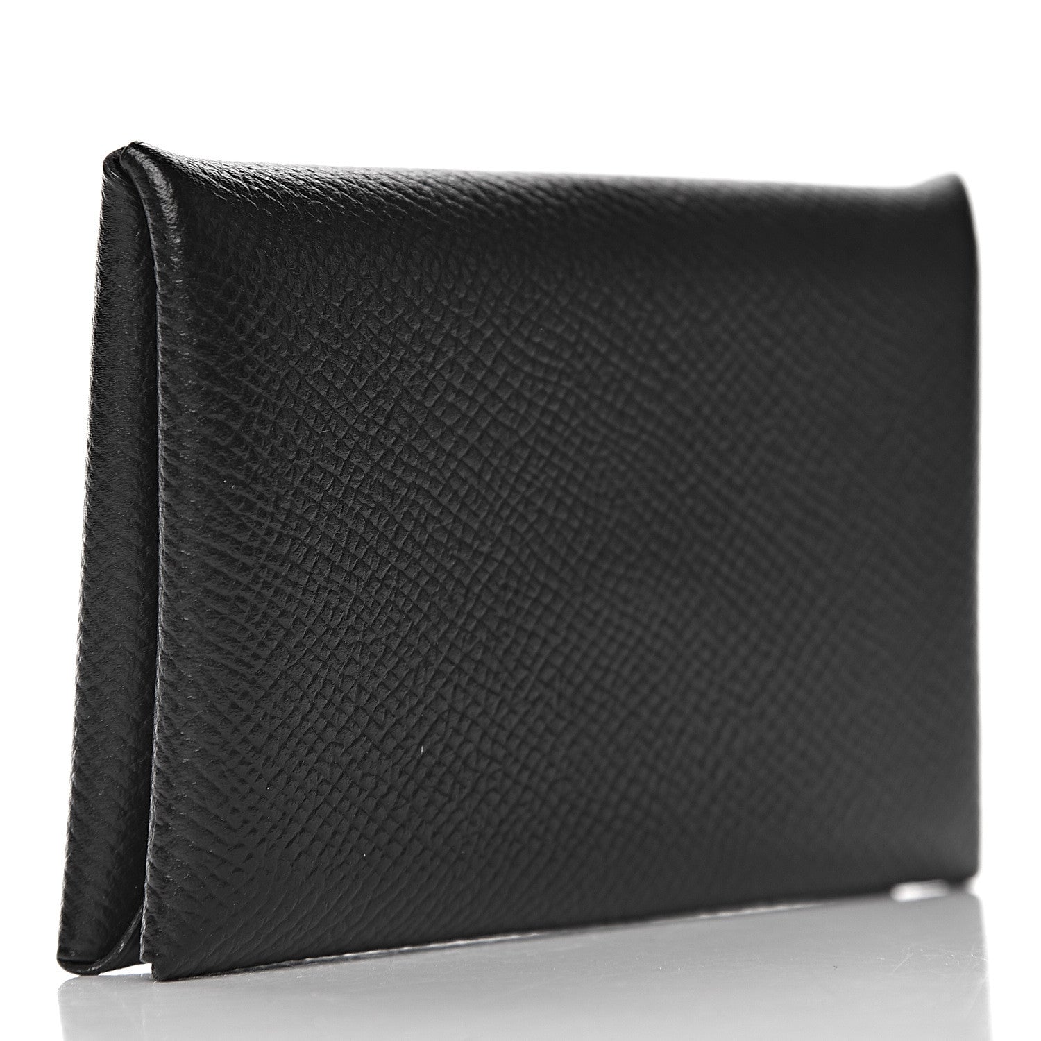 Hermes Epsom Calvi Card Case Black 3 of 9